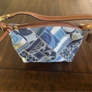 Coach denim patchwork purse